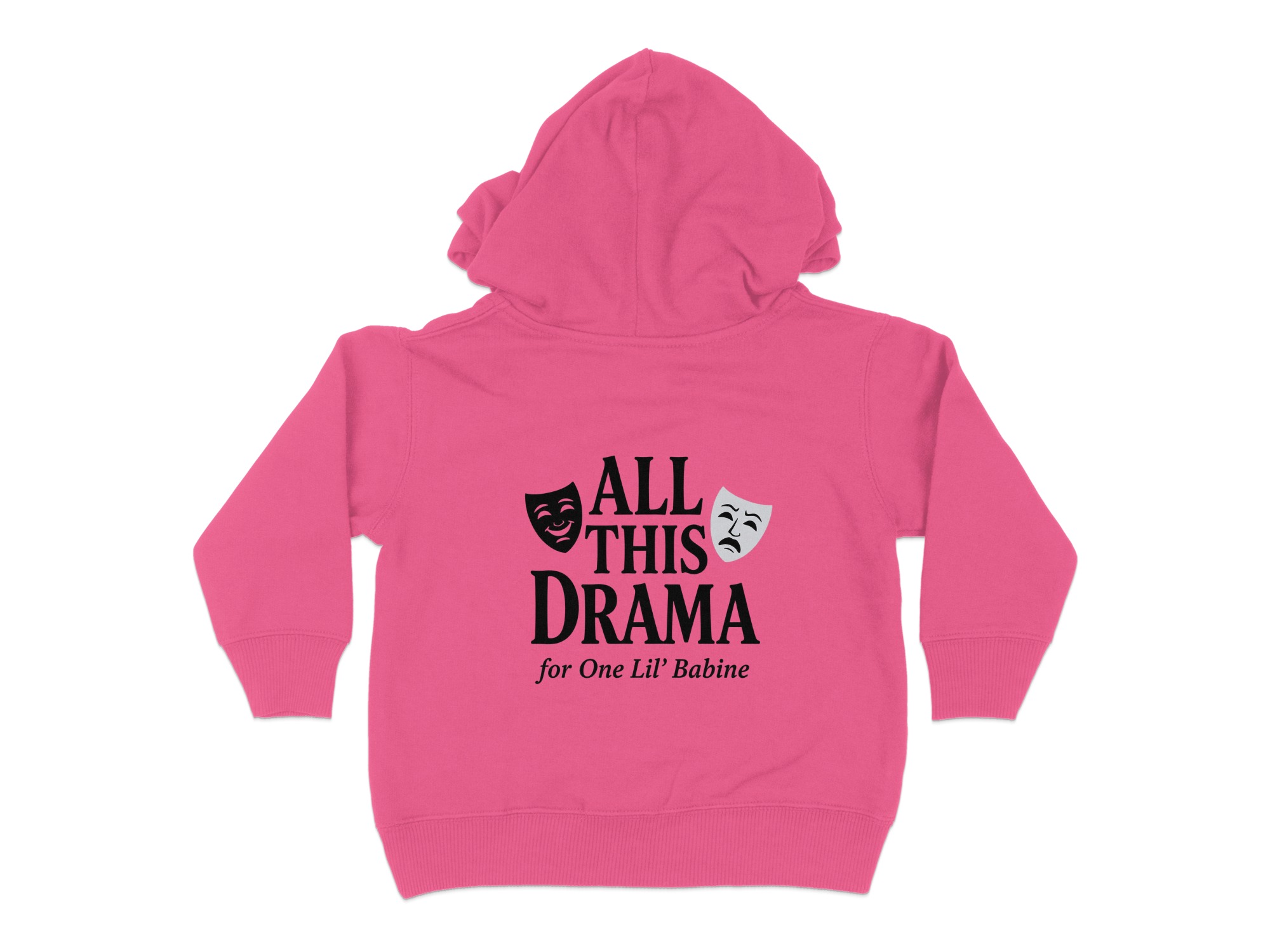 “All This Drama For One Little Babine” | Funny Cajun Humor Toddler Hoodie | Toddler Hoodie Sizes 2T to 6T - Image 24