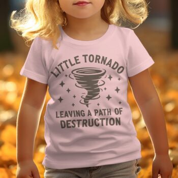 Little Tornado Baby T-Shirt - 12-18M, Pink product image 1