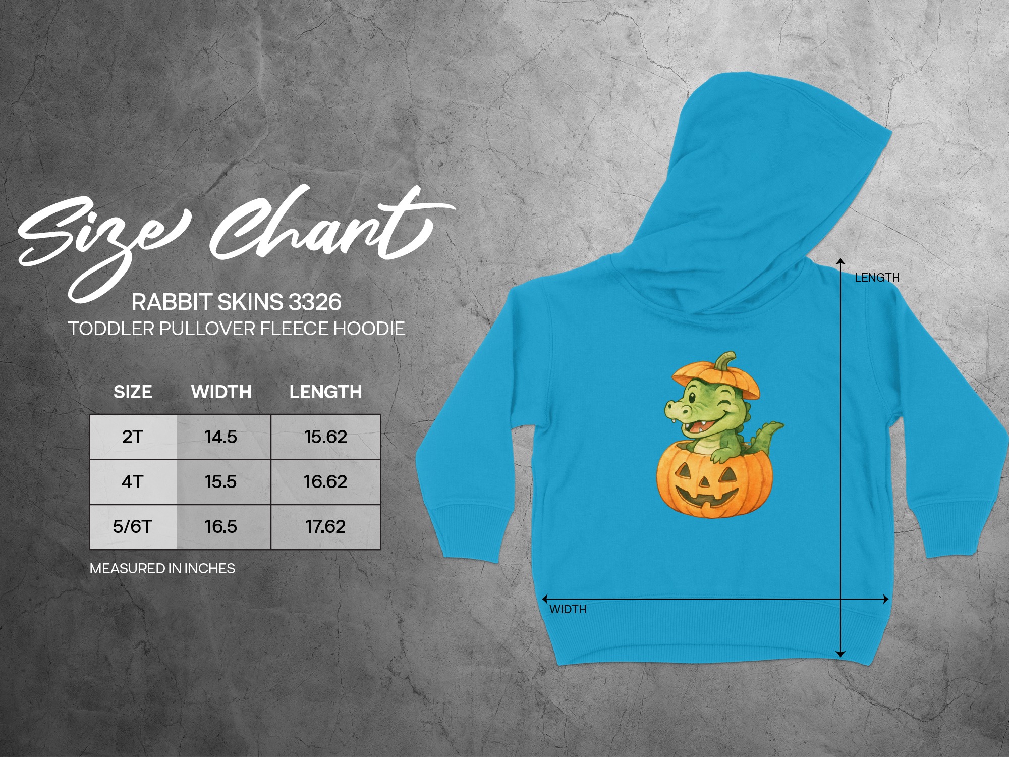 “Crocodile Pumpkin Face Toddler Hoodie” Toddler Hoodie | Louisiana Baby Gift | Toddler Sizes 2T to 6T product image 3
