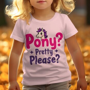 Pony Pretty Please Baby T-Shirt - 12-18M, Pink product image 1