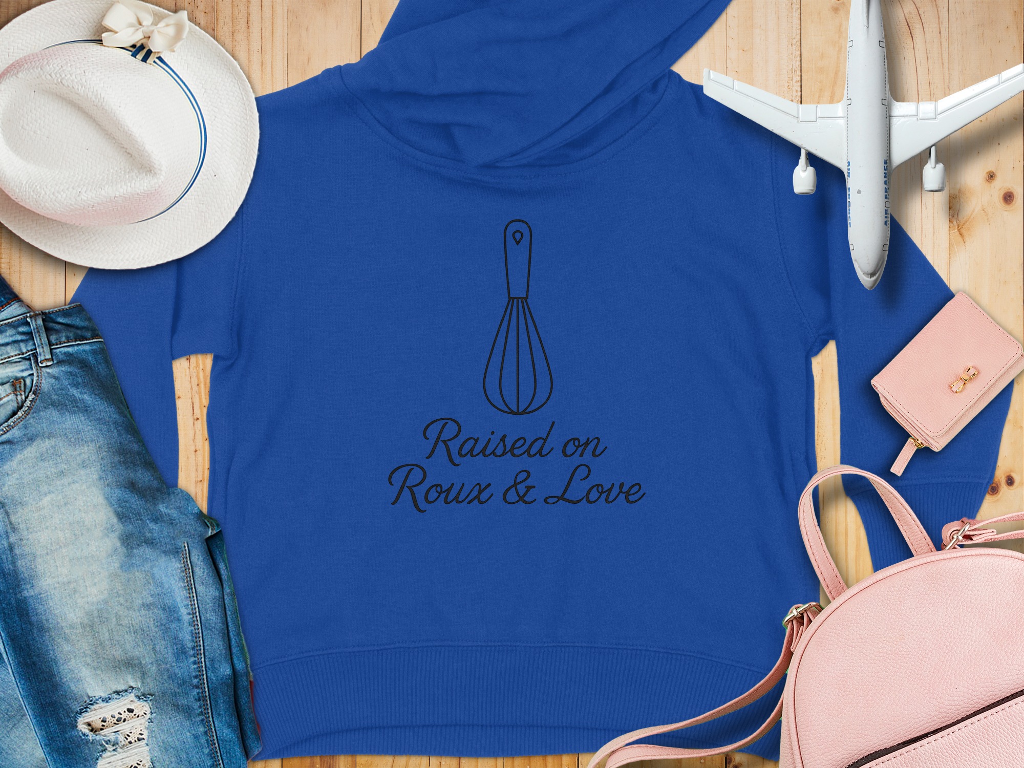 Raised on Roux Love Cozy Toddler Hoodie - 5-6T, Royal product image 1