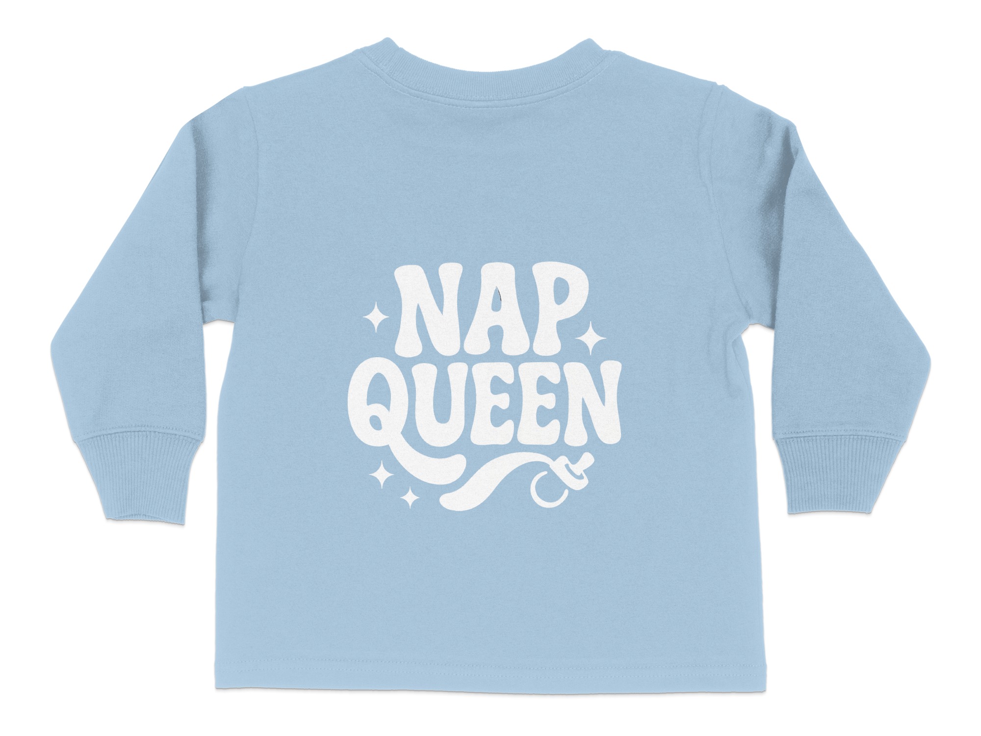 Nap Queen Toddler Long Sleeve Tee | Fun Graphic Kids Shirt | Cute T-Shirt for Toddlers Sizes 2T-4T - Image 15