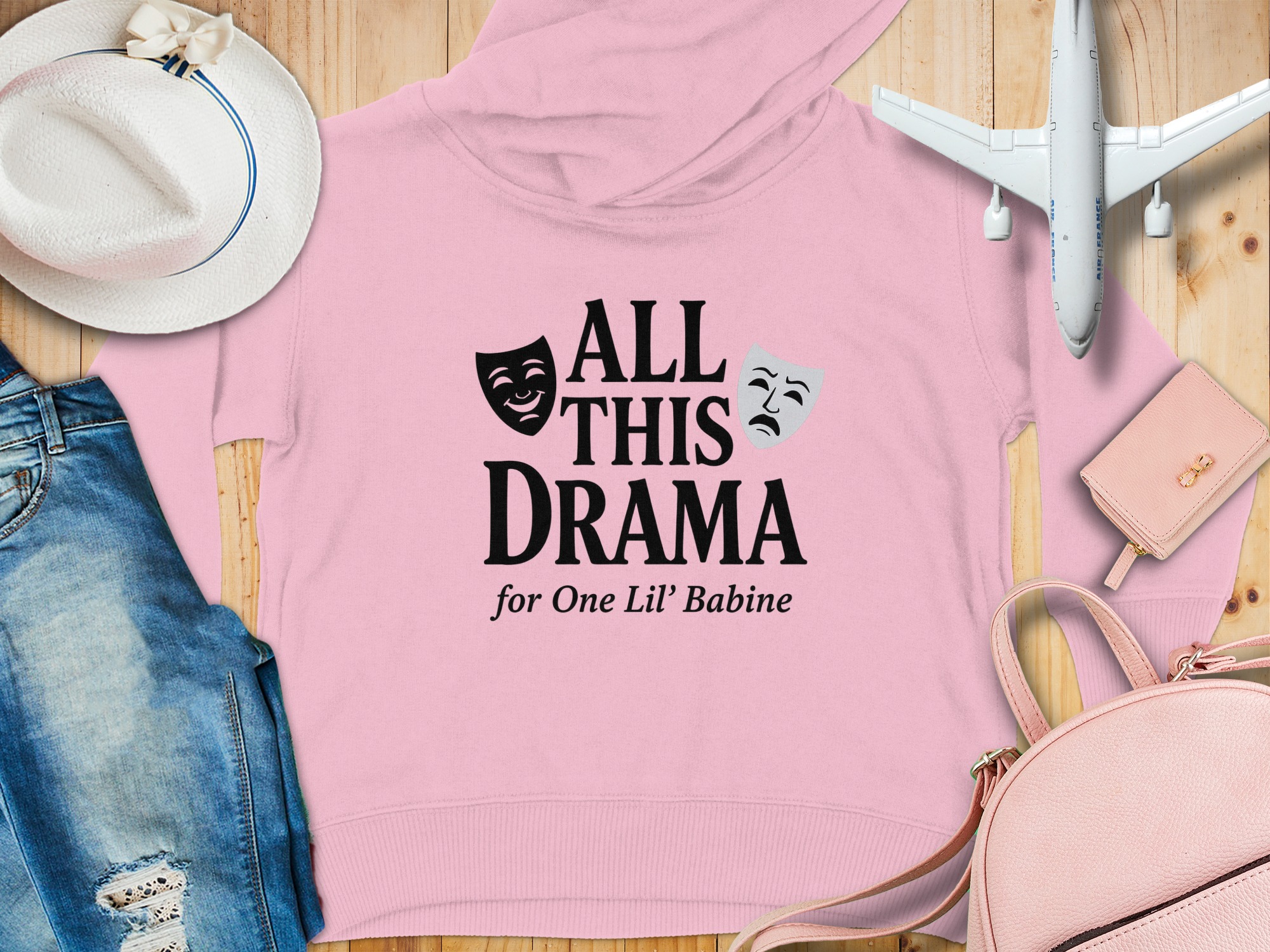 “All This Drama For One Little Babine” | Funny Cajun Humor Toddler Hoodie | Toddler Hoodie Sizes 2T to 6T - Image 11