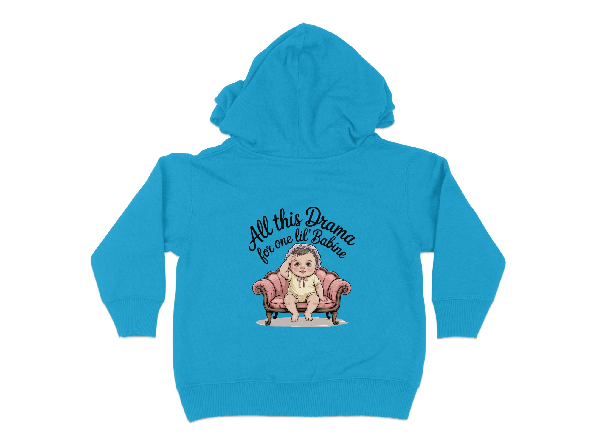 “All This Drama For One Little Babine” | Funny Cajun Humor Toddler Hoodie | Toddler Hoodie Sizes 2T to 6T - Image 26