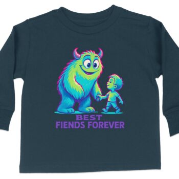 Best Fiends Forever Long Sleeve T-Shirts - 5-6T, Navy product image 1