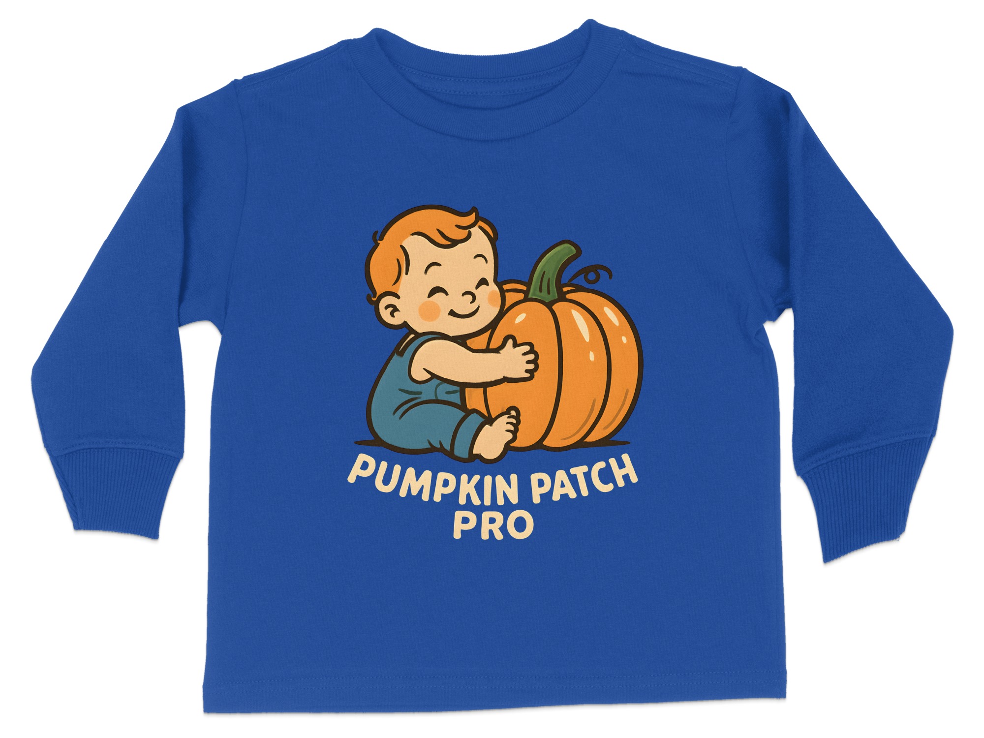 Pumpkin Patch Pro Graphic Print Long Sleeve T-Shirts - 5-6T, Royal product image 1