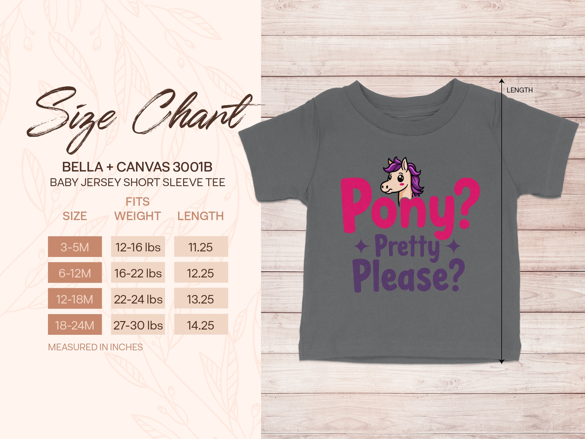 “Pony Pretty Please Baby T” Baby T-Shirt | Cute Cartoon Kids Shirt | Infant Tee Sizes NB to 24M product image 3