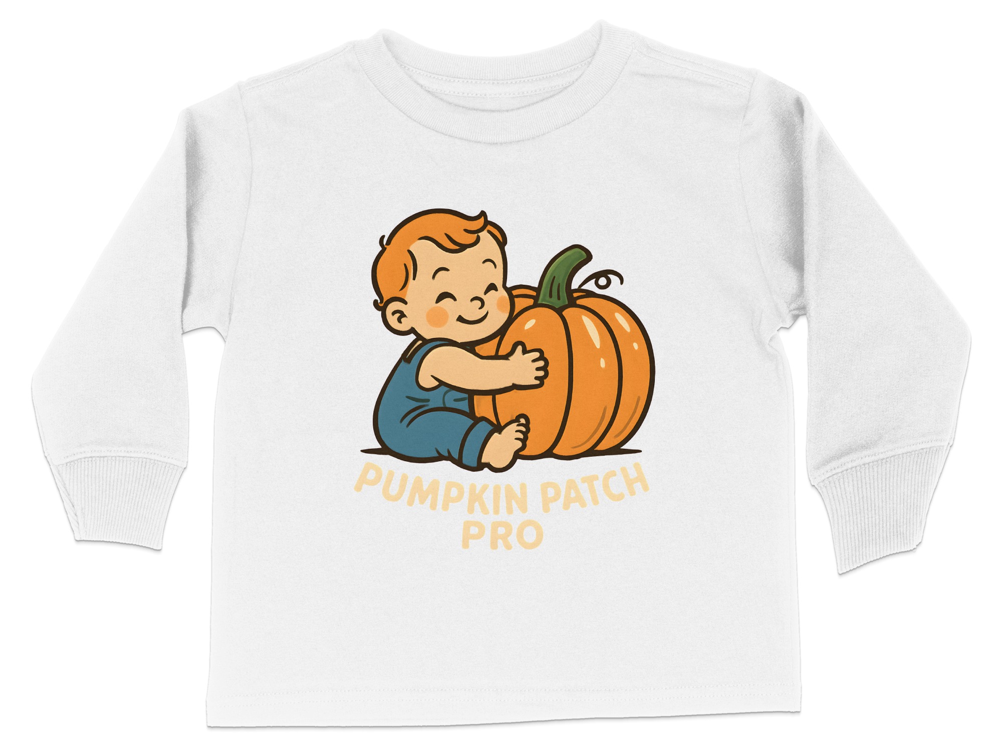 Pumpkin Patch Pro Graphic Print Long Sleeve T-Shirts - 5-6T, White product image 1