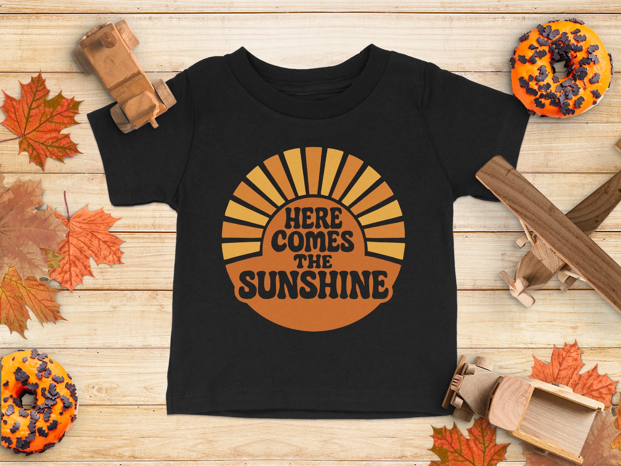 Sunshine Sun Baby T-Shirts - 12-18M, Black product image 1
