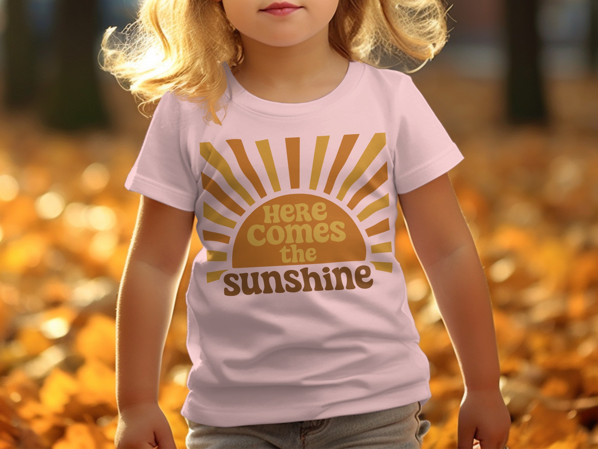 Sunshine Retro Baby T-Shirt - 12-18M, Pink product image 1