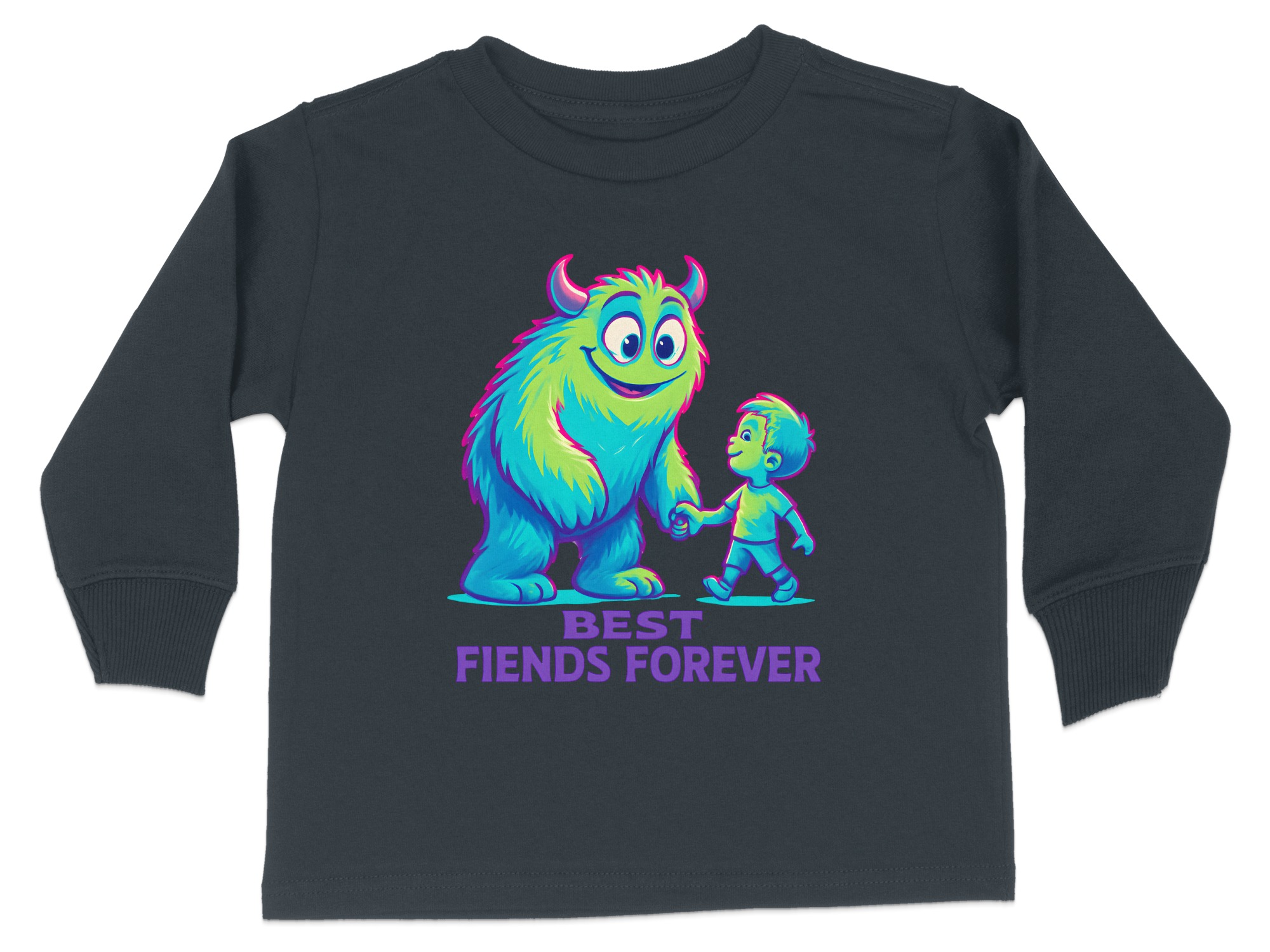 Best Fiends Forever Long Sleeve T-Shirts - 5-6T, Black product image 1