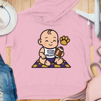 Future Tiger Tailgate Toddler Hoodie - 5-6T, Pink product image 1
