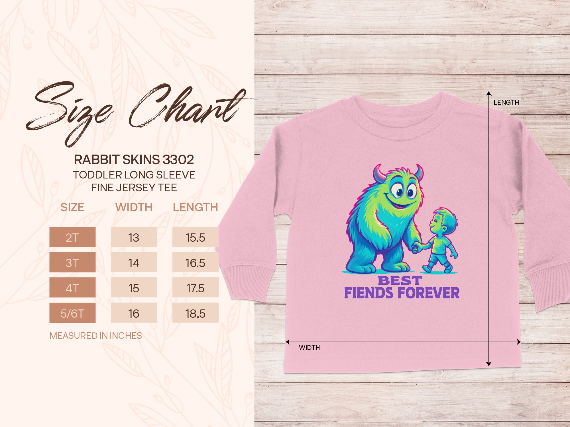 “Best Fiends Forever Long Sleeve T” Baby Bodysuit | Cute Baby/Toddler Shirt | Infant Onesie Sizes NB to 24M product image 2