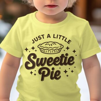 Little Sweetie Pie Baby T-Shirt - 12-18M, Yellow product image 1