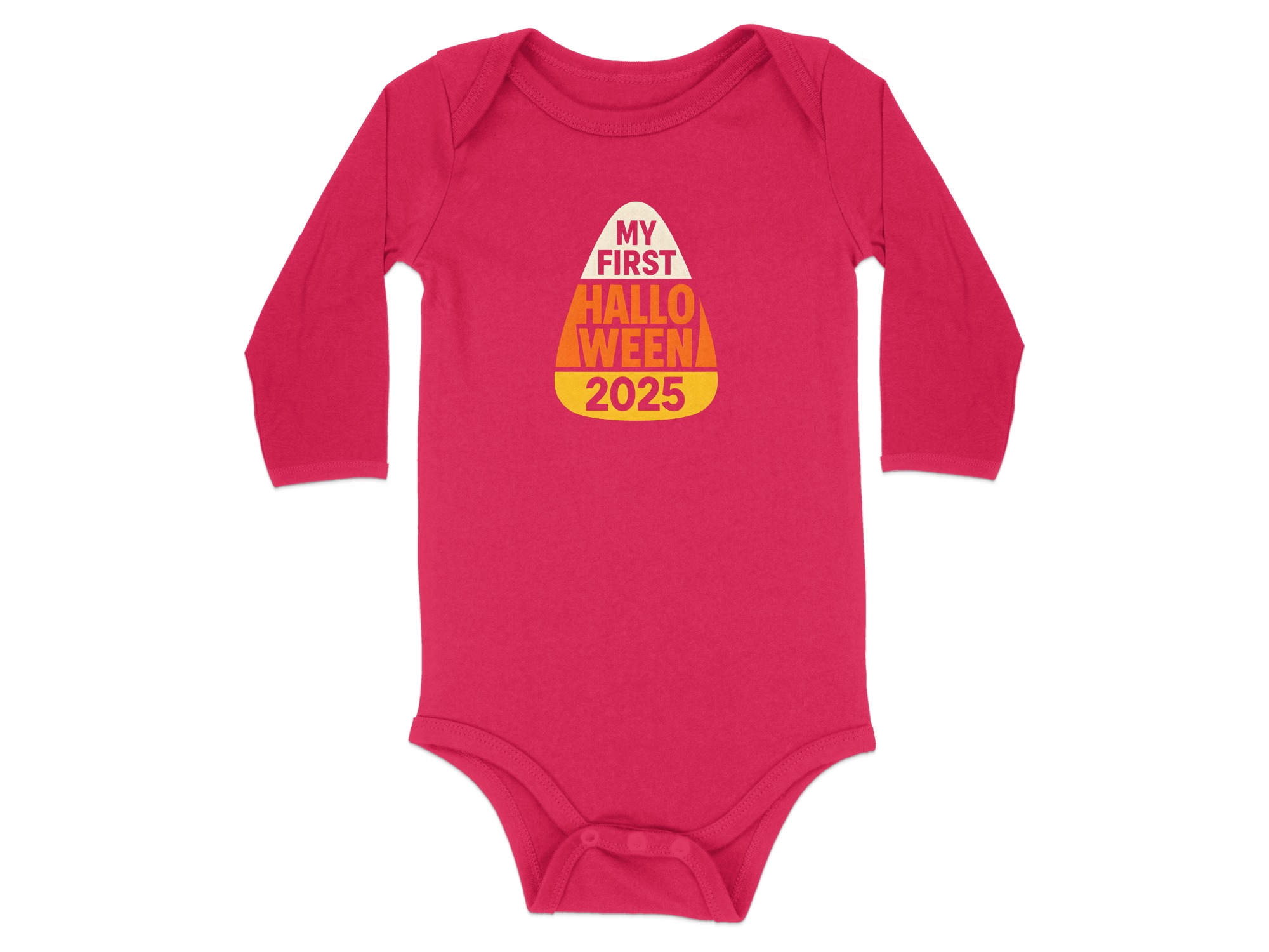 My First Halloween 2025 Long Sleeve Bodysuits - 12M, Red product image 1
