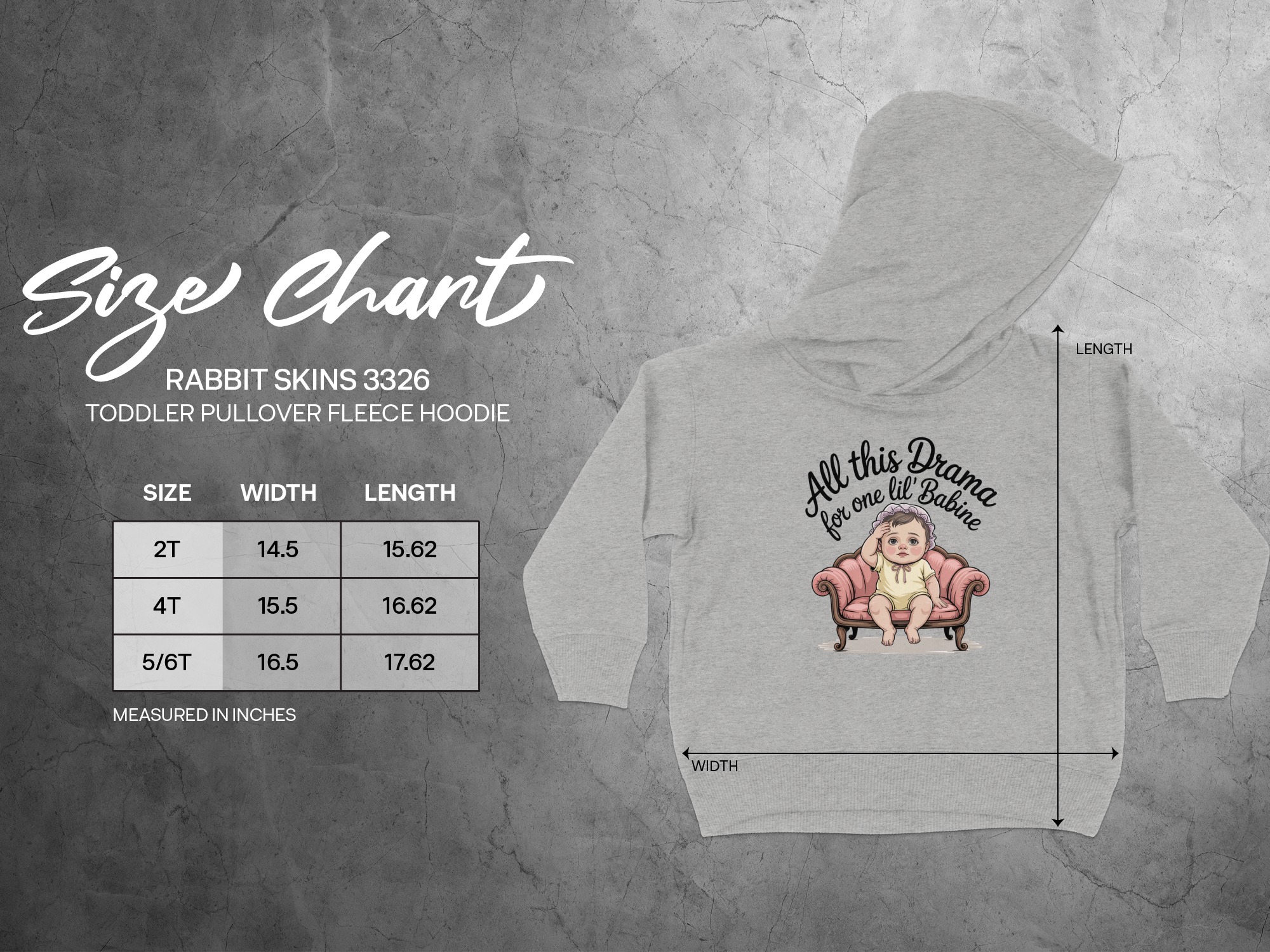 “All This Drama For One Little Babine” | Funny Cajun Humor Toddler Hoodie | Toddler Hoodie Sizes 2T to 6T - Image 14