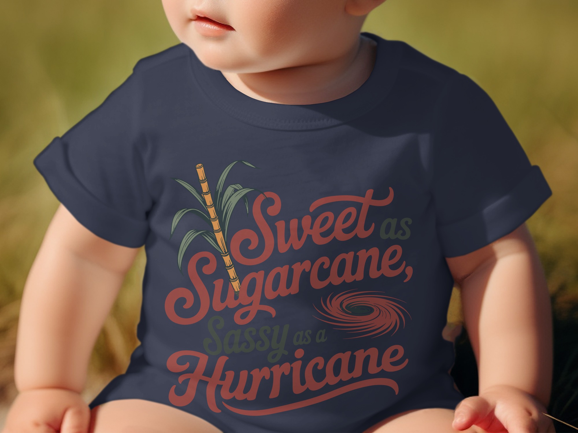 Sweet Sugarcane Baby T-Shirt - 12-18M, Navy product image 1