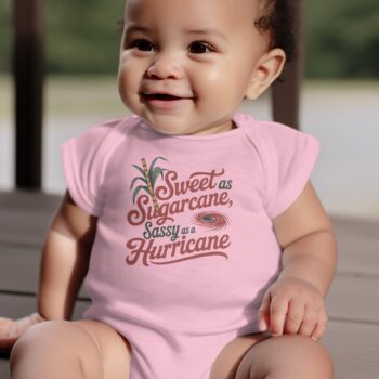 Sweet Sugarcane Sassy Baby Bodysuits Onesie - 12M, Pink product image 1