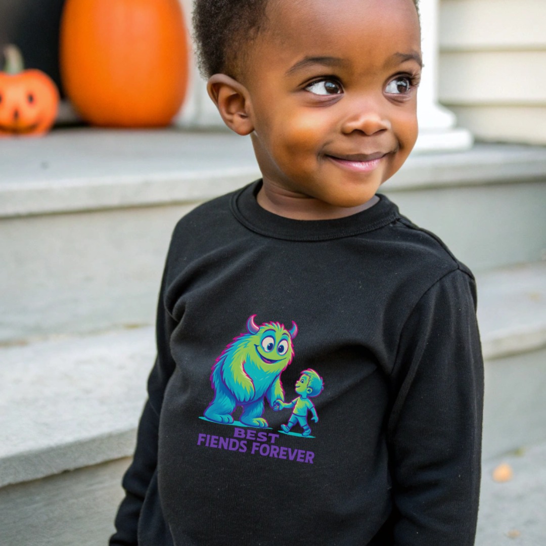 “Best Fiends Forever Long Sleeve T” Baby Bodysuit | Cute Baby/Toddler Shirt | Infant Onesie Sizes NB to 24M product image 3