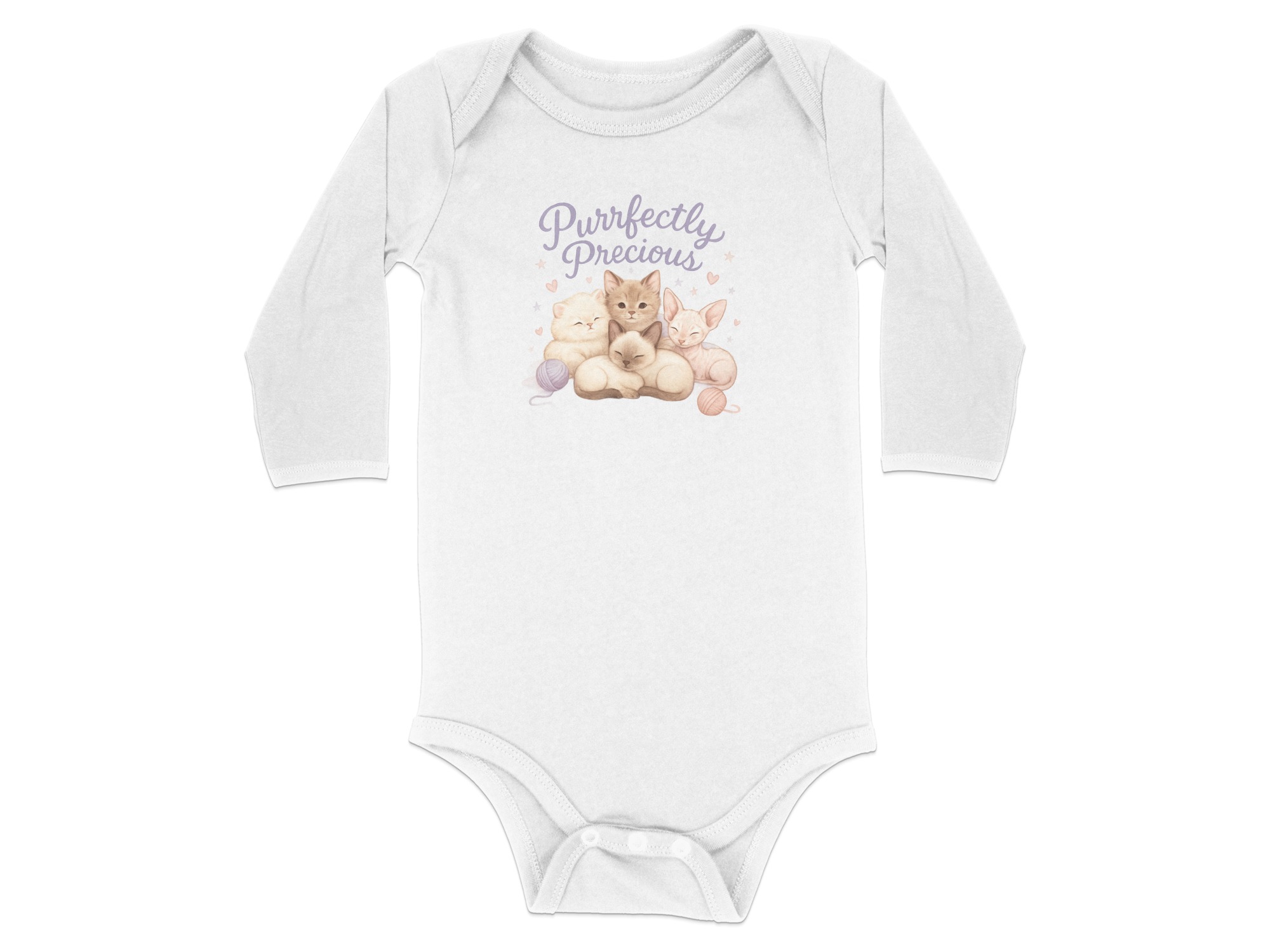 Purrfectly Precious Cats Bodysuits NB to 24M, Cute Kitten Newborn Clothes, Adorable Kitties Infant Bodysuit, Sweet Cat Lover Gift Outfit - Image 19