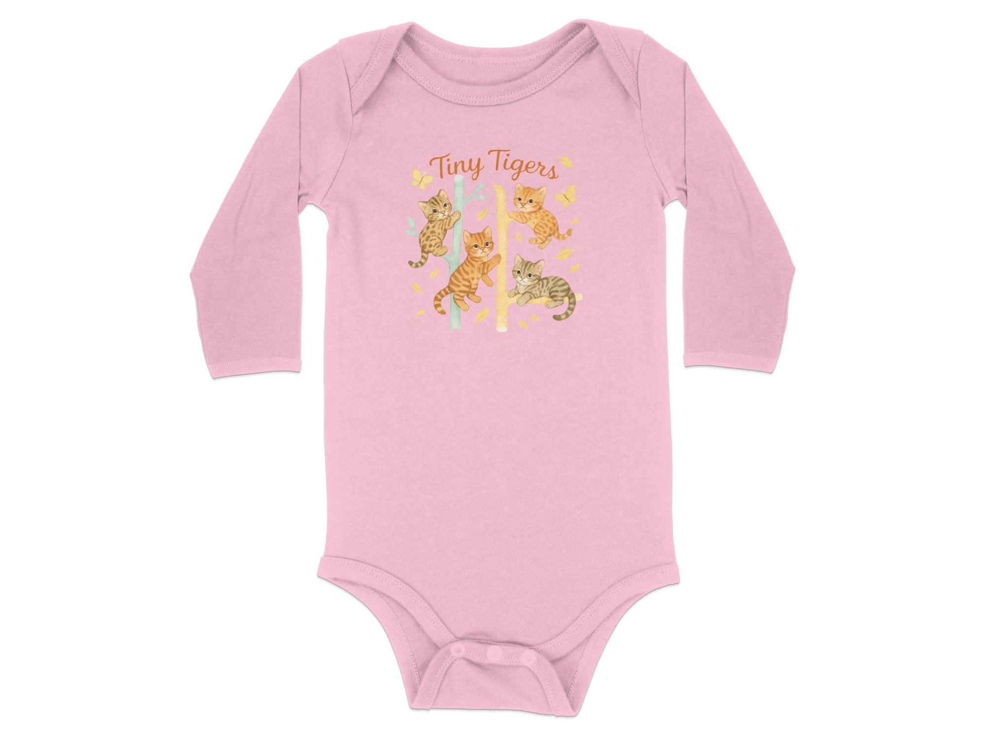 Tiny Tigers Bodysuit NB to 24M, Cute Kitten Climb Graphic, Long and Short Sleeve, Animal Theme Baby Clothes, Nursery Decor, Baby Gift - Image 18