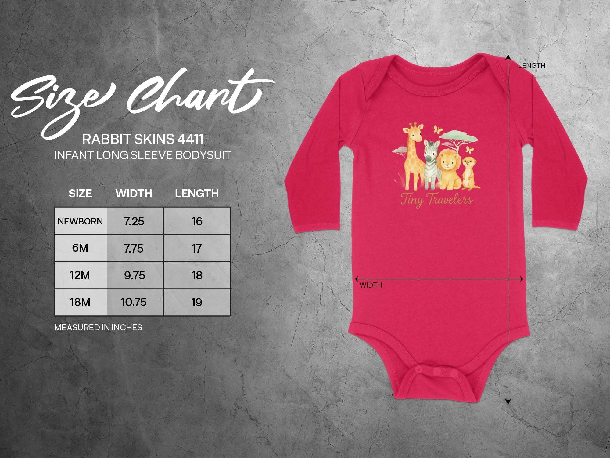 Tiny Travelers Bodysuit, Giraffe Zebra Lion Meerkat, Long and Short Sleeve, NB to 24M, Safari Animals, Cute Baby Clothes, Infant Apparel - Image 12