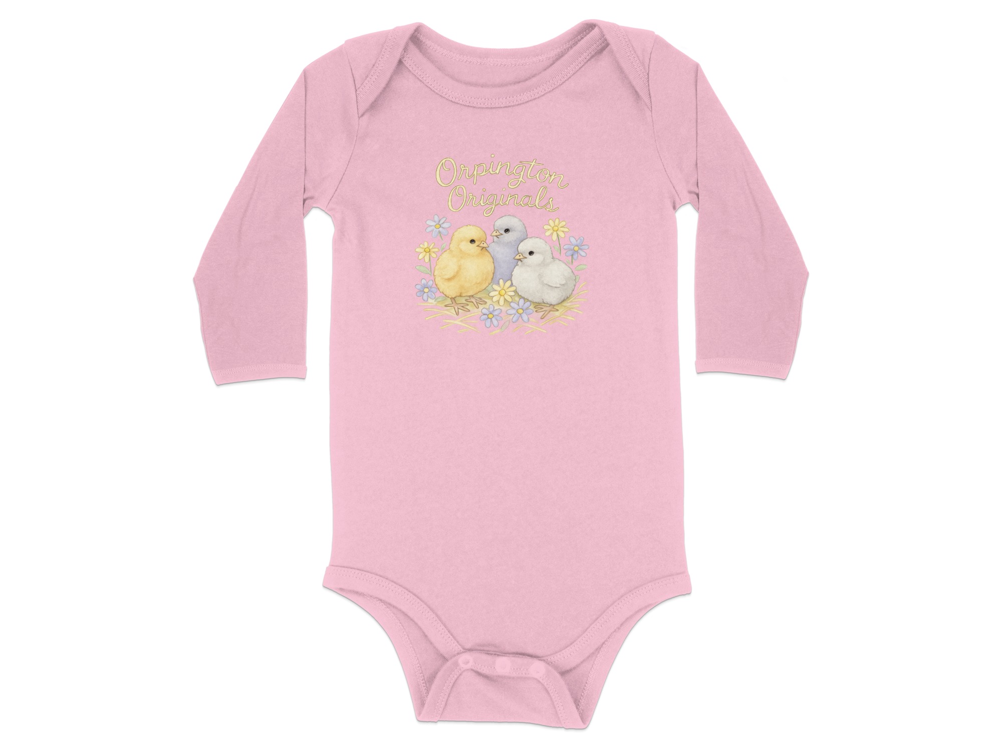 Orpington Originals Bodysuit, Cute Chicks Flowers, Baby Bodysuits NB to 24M, Long and Short Sleeve, Farm Animals, Baby Shower Gift Idea - Image 18