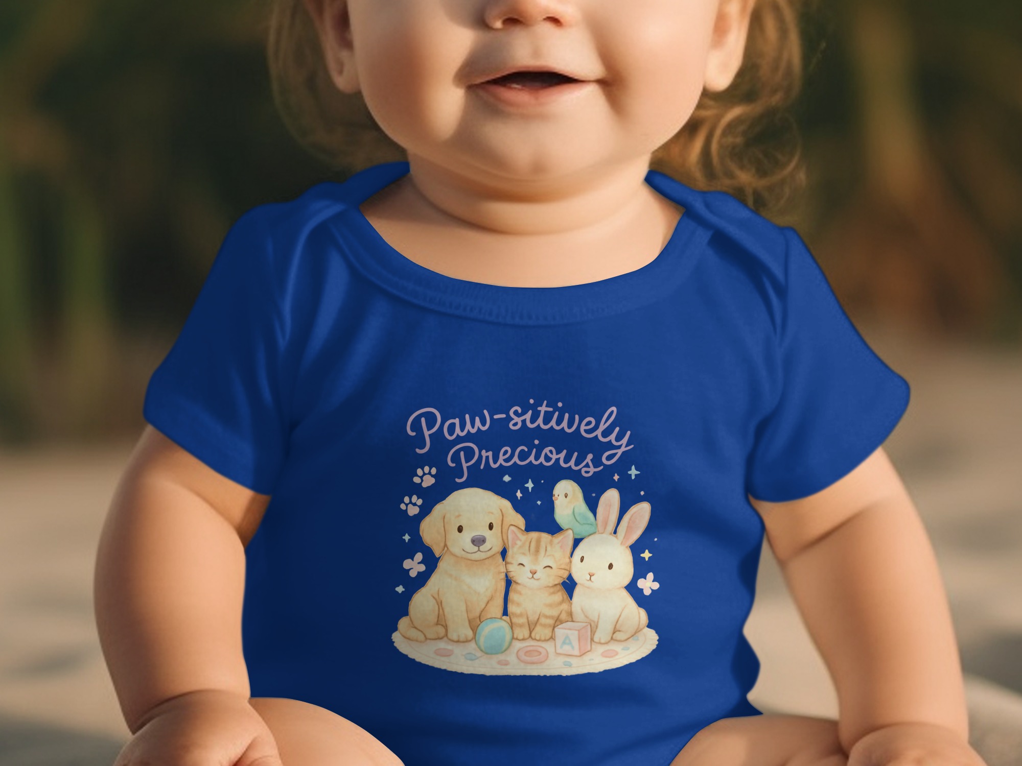 Paw-sitively Precious Bodysuit NB to 24M, Cute Puppy Kitten Bird Rabbit Bodysuit, Funny Baby Saying, Long and Short Sleeve Bodysuit - Image 4