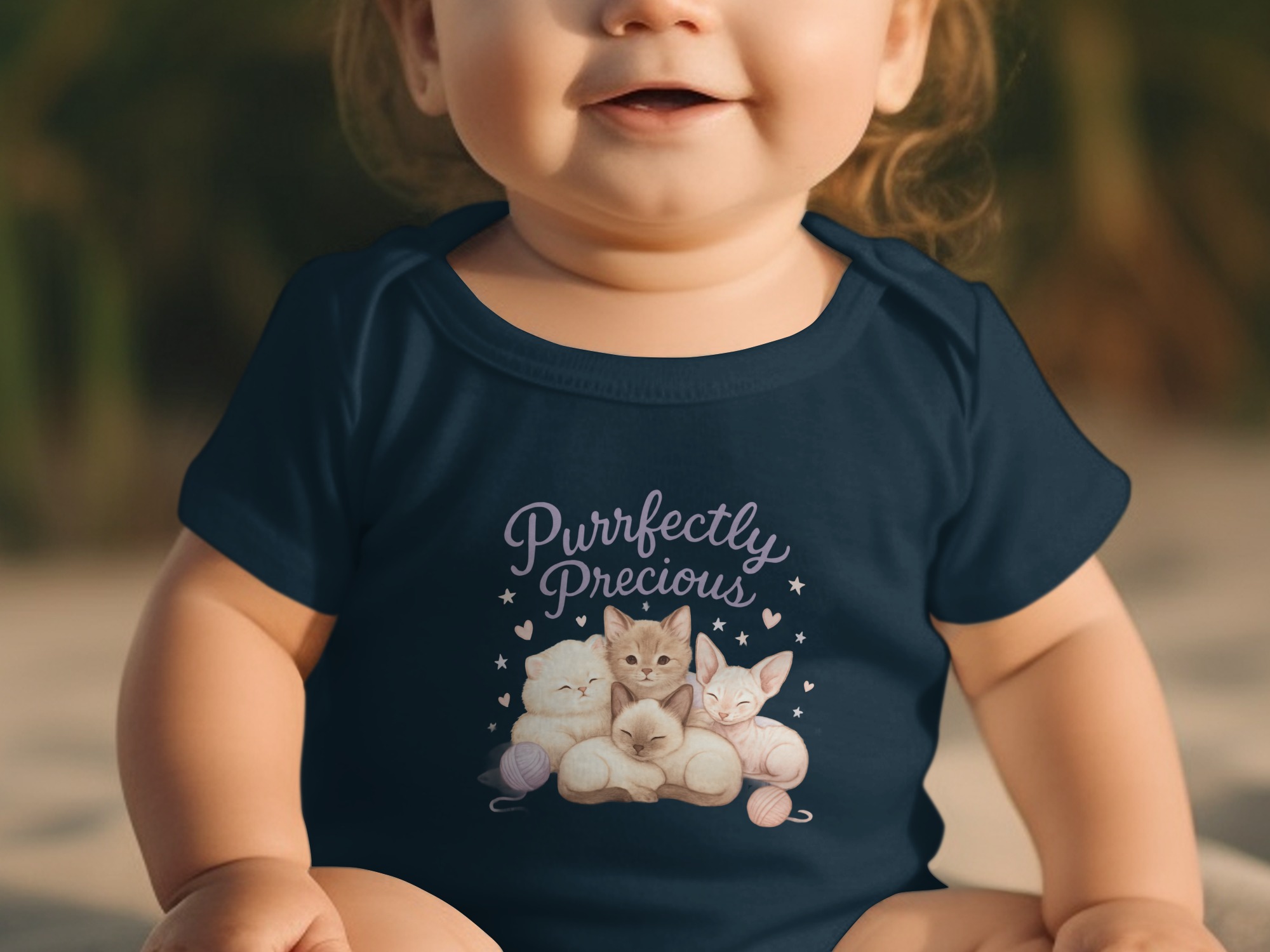 Purrfectly Precious Cats Bodysuits NB to 24M, Cute Kitten Newborn Clothes, Adorable Kitties Infant Bodysuit, Sweet Cat Lover Gift Outfit - Image 3